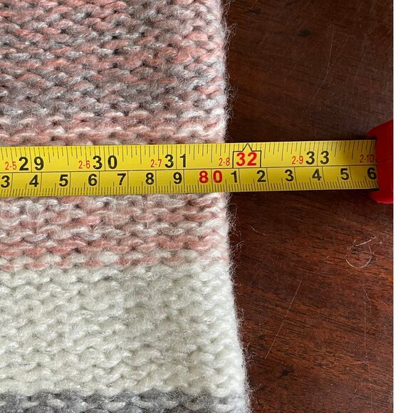 BCBGeneration Scarf Cowl Infinity Multicolored Pink White Gray - Picture 5 of 5